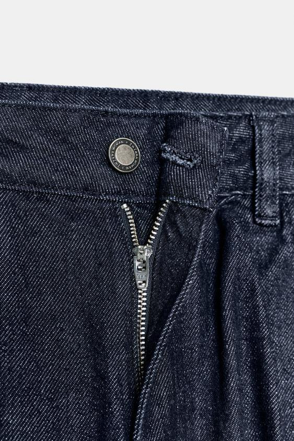 ZARA ДЖИНСЫ BALLOON СО СРЕДНЕЙ ПОСАДКОЙ — ZW COLLECTION, СИНИЙ