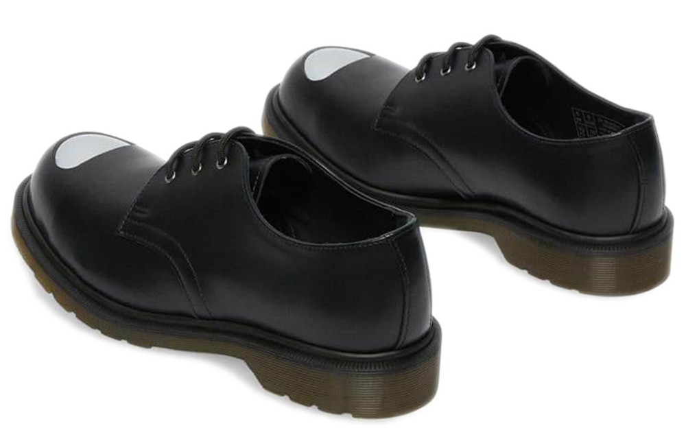 Dr.Martens Casual Leather Shoes Men"s Low top Carbon Black
