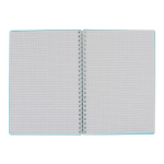 Тетрадь А5 80 л.клетка "Pastel Collection Blue" с пласт.обложкой, на гребне (ПОЛИНОМ)
