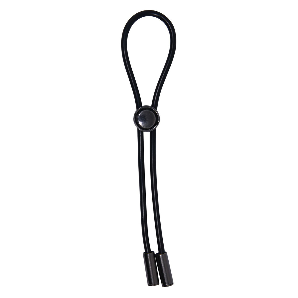 Черное эрекционное лассо (Цвет: черный)