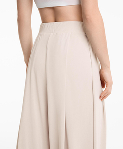 OYSHO Легкие брюки-дудочки из смеси модала, бежевый