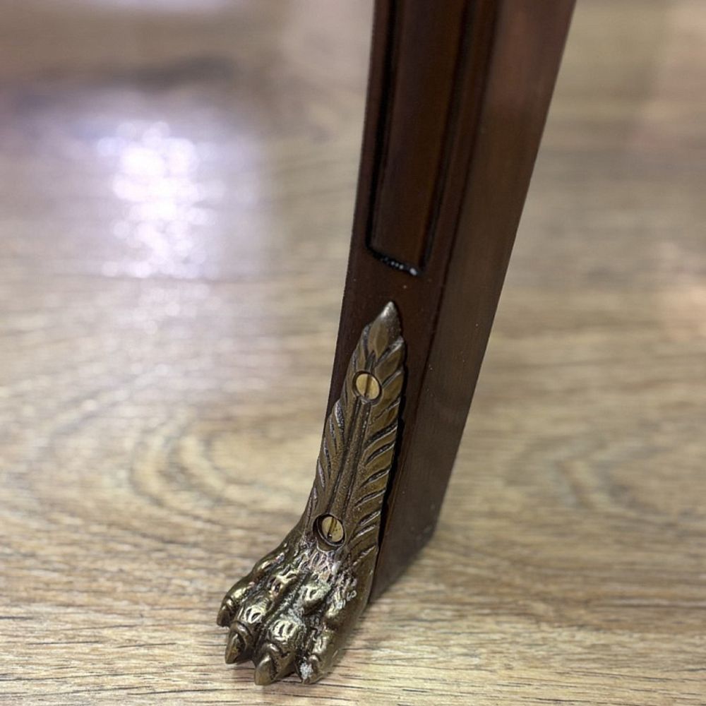 Кресло "Регентство" с зелёной кожей