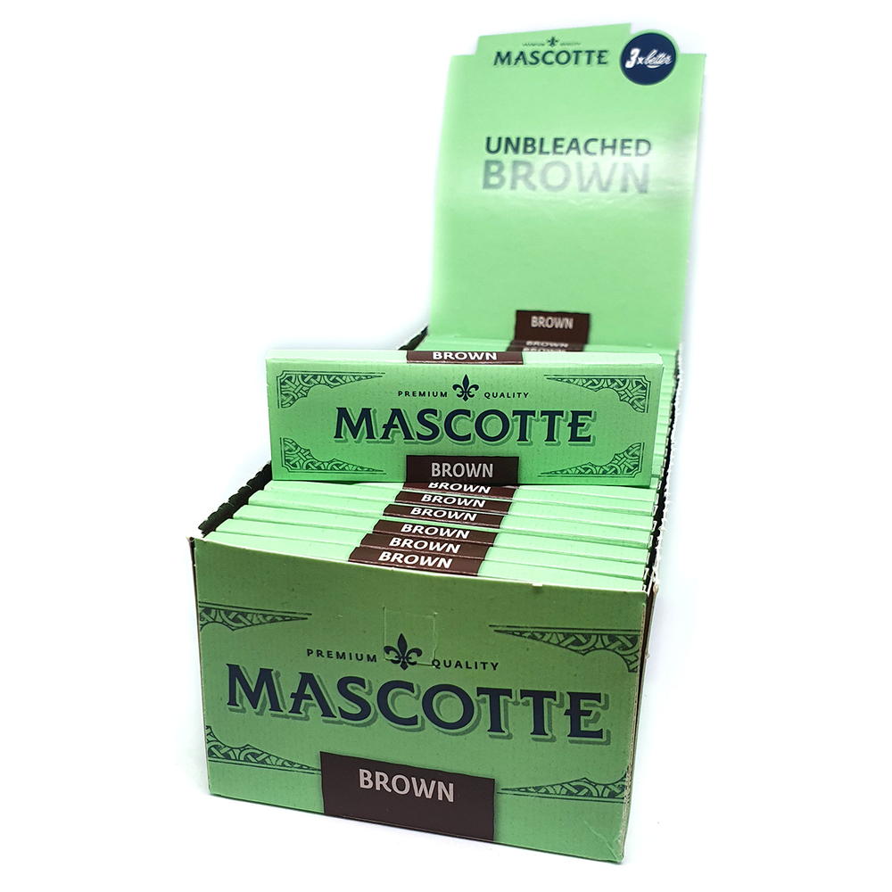 Бумага для сигарет блок "Mascotte" Brown Regular 14г/м 50л*50шт