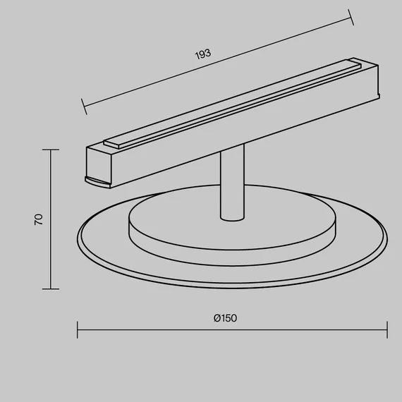Трековый светильник Релакс / Relax Exility 4000K 5Вт 120° Technical tr107-2-5w4k-bs