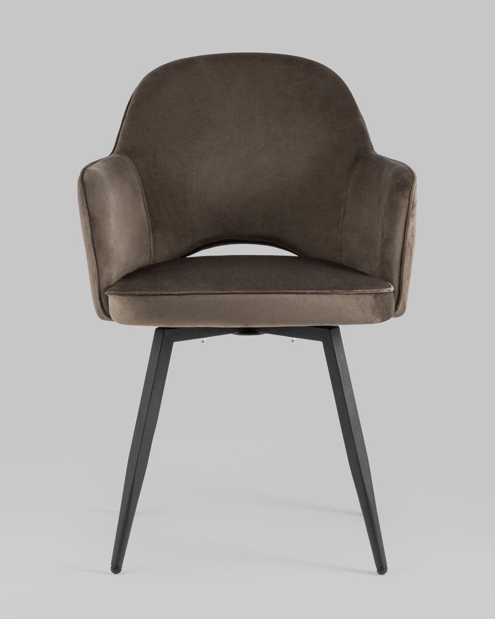 Стул Венера вращающийся велюр коричневый