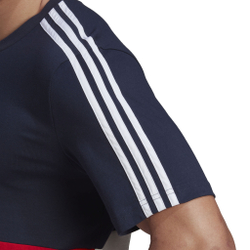 Мужское теннисное поло adidas Color Block T-Shirt Men - Dark Blue, Red
