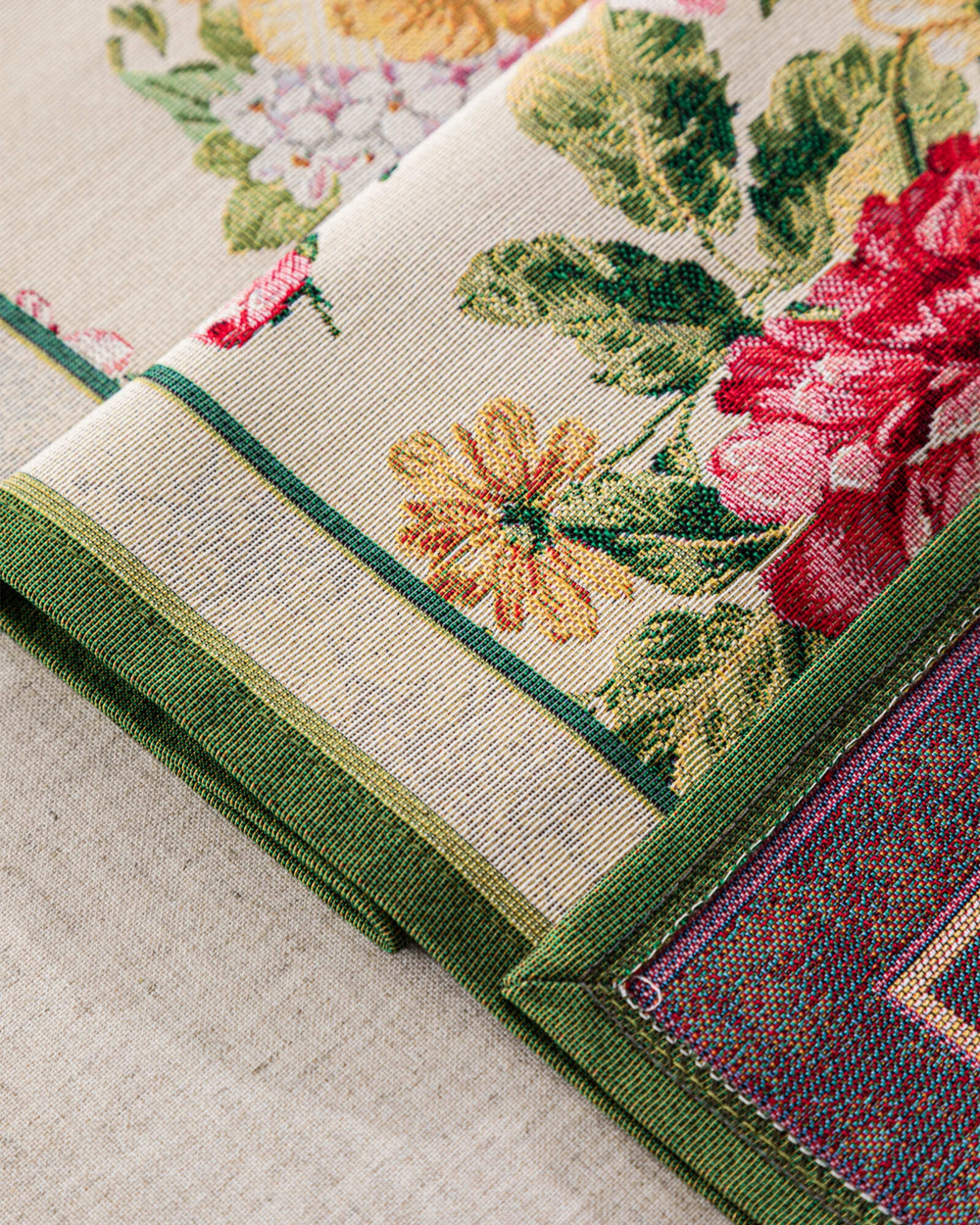 Дорожка для стола 44х100см Mix&Match Home Королевский пион бежевая