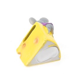 Фигурка декоративная (копилка) "Мышь на сыре" 6*7*7,5см. (min6) (транспортная упаковка)