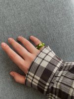 Кольцо Цветок, стекло