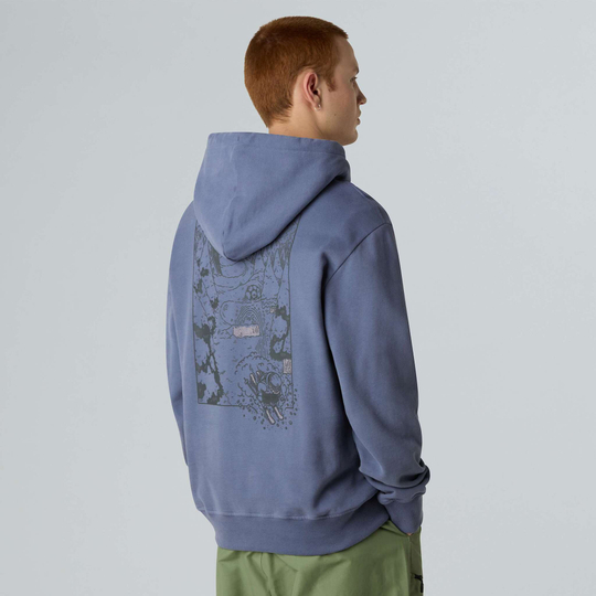 Худи The North Face Powder Days сине-фиолетовая