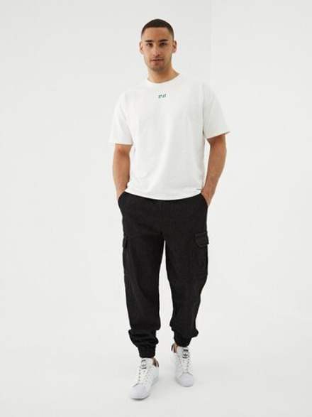 Джоггеры карго джинсовые. Асфальт