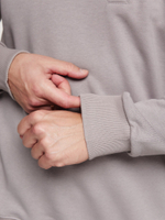 Косоворотка-свитшот Варгградъ мужской светло-серый "Волколак" без начёса