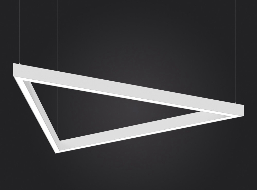 Светильник LED подвесной Треугольник LP85 TRIX (сегмент 600мм) 43Вт 4000К 520х520х80мм белый DIOLUM