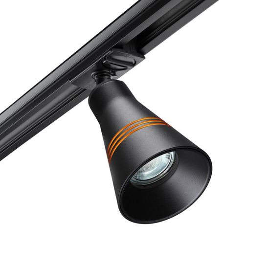 370859 PORT NT22 094 черный Светильник трековый однофазный двухжильный IP20 GU10 9W 220V SOBIT