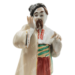 Одарка и Карась. Фарфоровые статуэтки. Киевский экспериментальный завод. СССР. 1970-90 гг.