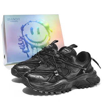 Masongarments Shark Tooth Series Chunky Sneakers черный серебристый