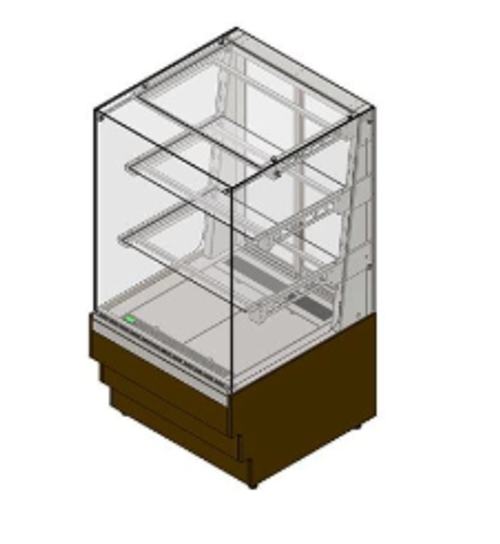 Витрина кондитерская холодильная REFETTORIO Crystal RKC20A-MV, 2 полки