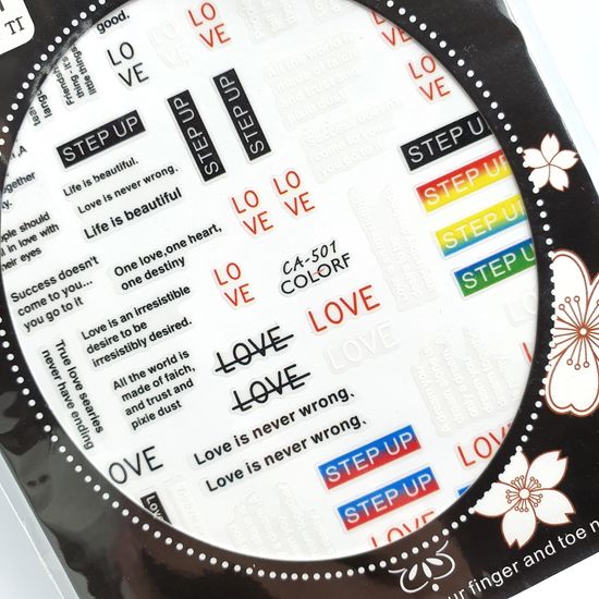 Наклейки для ногтей № CA-501