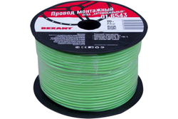 Провод ПГВА REXANT 1х2.50 кв.мм, зеленый, бухта 100 м 01-6543