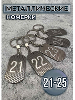 Номерки на ключи металлические 21-25