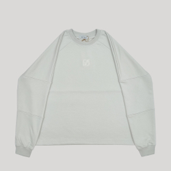 Raglan Sweatshirt LOGO Grey Glacier