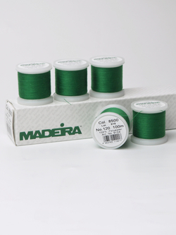 Нитки швейные Madeira aerofil № 120 Col. 8500 зеленый (100 м)