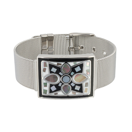 Браслет Fiore Luna на металлическом ремешке CB01688-1 BW/S