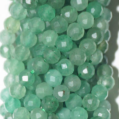 Авантюрин зеленый юв. огранка бусины 2мм 3мм 4мм