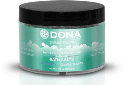 Ароматизированная соль для ванны меняющая цвет воды DONA Bath Salt Sinful Spring 215 г (Цвет: голубой)