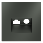 Накладка для розетки TV+RJ45 кат. 6, S70 (титан)