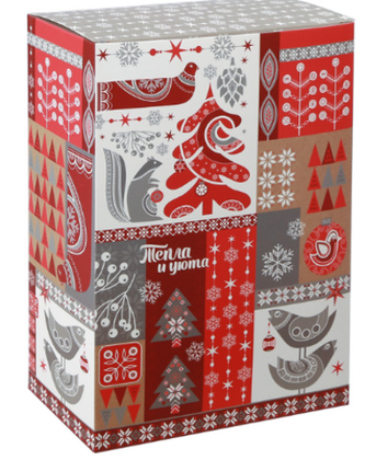 Купить оптом 060-0126 Складная коробка «Тепла и уюта», 16 × 23 × 7,5 см в Москве
