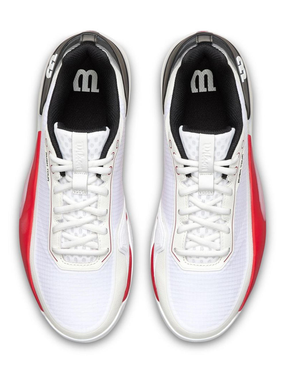 Мужские теннисные кроссовки Wilson Rush Tour 5 Clay - white/black/infrared