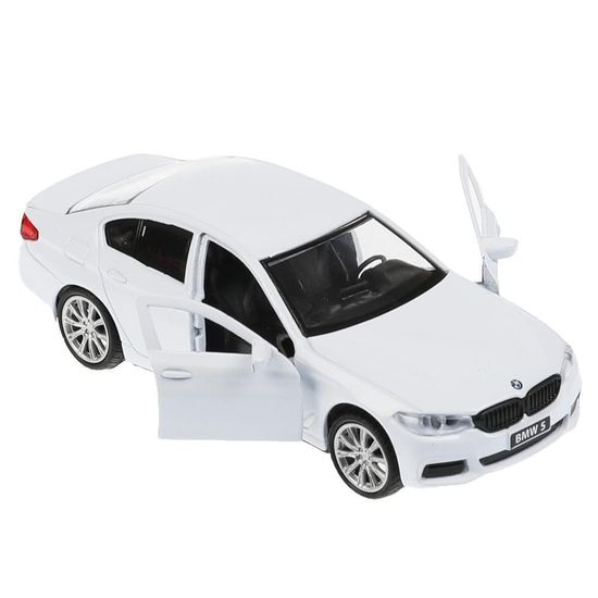Машина металл BMW 5-ER SEDAN M-SPORT 12 см, двери, багаж, бел, кор. Технопарк