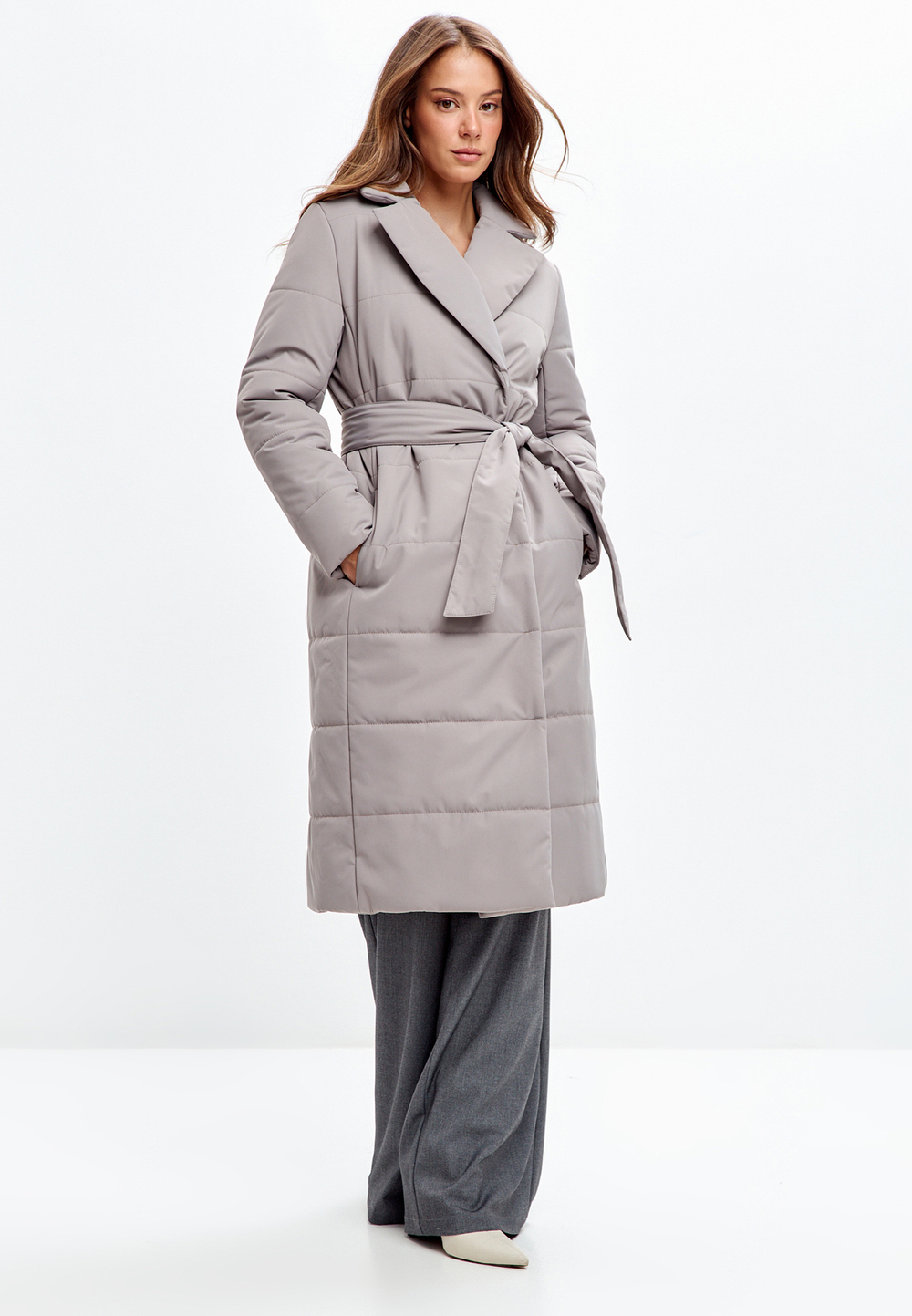 Стеганое пальто