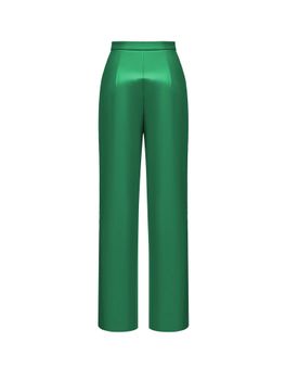 Прямые брюки с завышенной талией