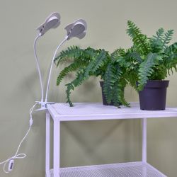 ULT-P35M-15W-SPLE-TM IP40 WHITE LEAF Светильник для растений светодиодный с таймером. на прищепке. Спектр для фотосинтеза. TM Uniel