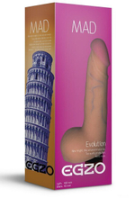 Телесный реалистичный мультискоростной вибратор Mad Tower (19 см) (Цвет: телесный)