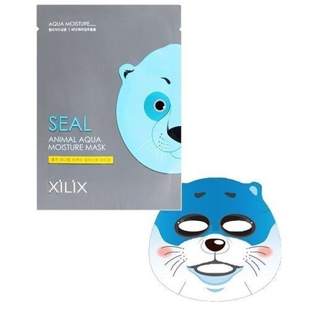 Маска коллагеновая увлажняющая DERMAL Xilix Seal Animal Wrinkle Mask