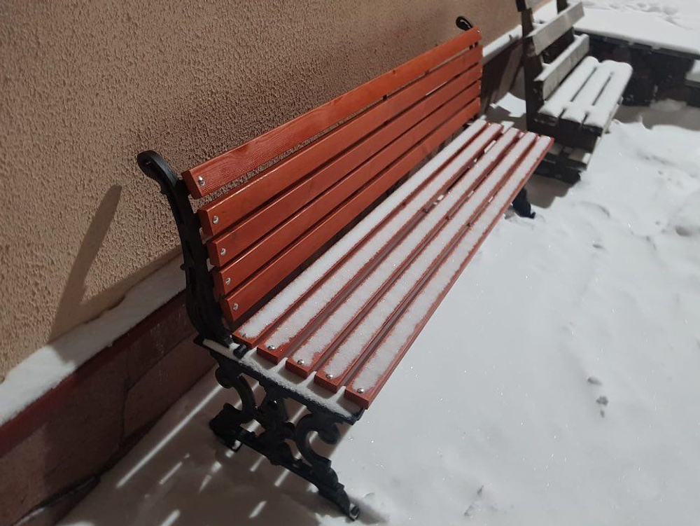 Скамейка чугунная «Ампир» без подлокотников