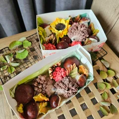 Зефир «Ежики с грибами и подсолнухом»/23*16 см