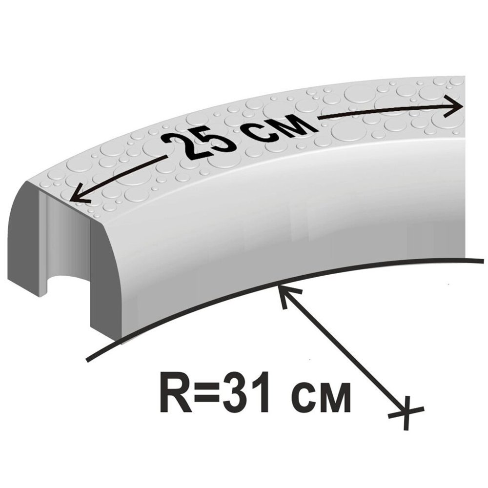 Поворот малый Walkedge 25 см