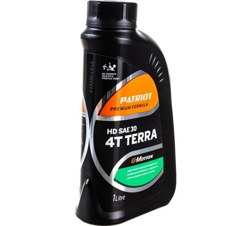Масло минеральное PATRIOT G-Motion HD SAE 30 4T TERRA 1л (850030400)
