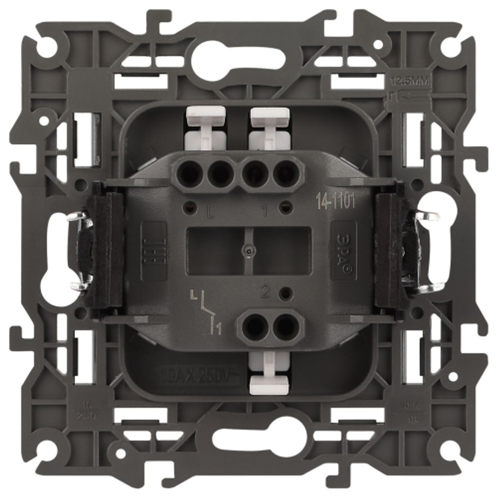 Выключатель ЭРА Elegance 14-1101-16 , 10АХ-250В, титан