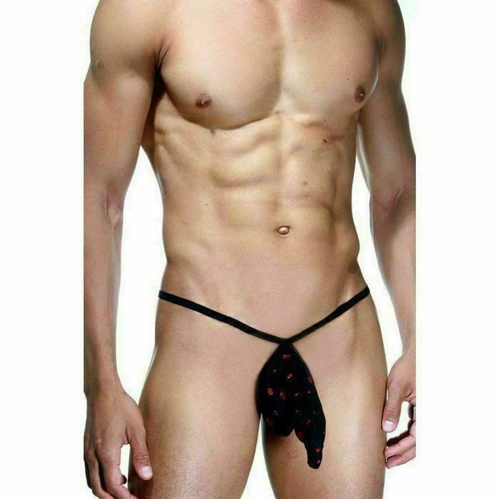 Мужские трусы стринги черные La Blinque LB15364