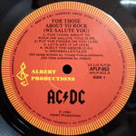 AC/DC / For Those About To Rock - We Salute You (LP)