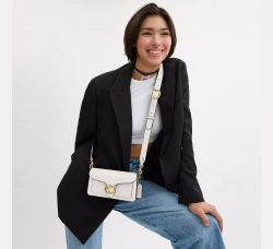 COACH СУМКА ЧЕРЕЗ ПЛЕЧО TABBY 20, БЕЛЫЙ