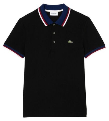 Теннисное поло Lacoste Regular Fit Stretch Cotton Piqu_ Contrast Collar