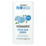 Schmidt's, Дезодорант, Fresh Rain & Birch, 75 г (2,65 унции)