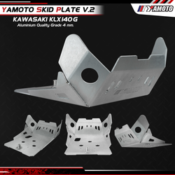 Yamoto Skid Plate for Kawasaki KLX125-140-150. Aluminium. V2.4