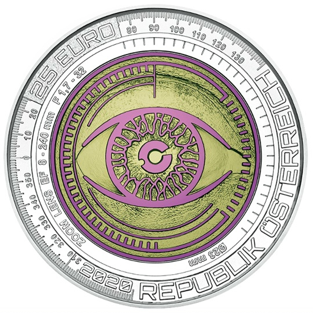 АВСТРИЯ, 2020, 25 ЕВРО [БИМЕТАЛЛ: СЕРЕБРО + НИОБИЙ]